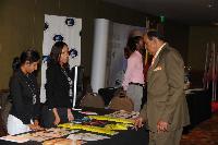 Minister of Education, Dr. Tim Gopeesingh visits the SBCS booth 