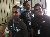 Three SBCS students as they enter Curepe Vedic