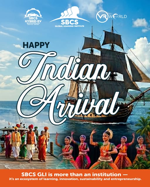 SBCS GLI Indian Arrival Day Greetings banner