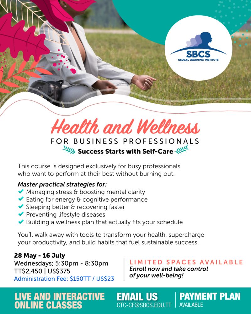SBCS GLI Success Starts with Self-Care banner