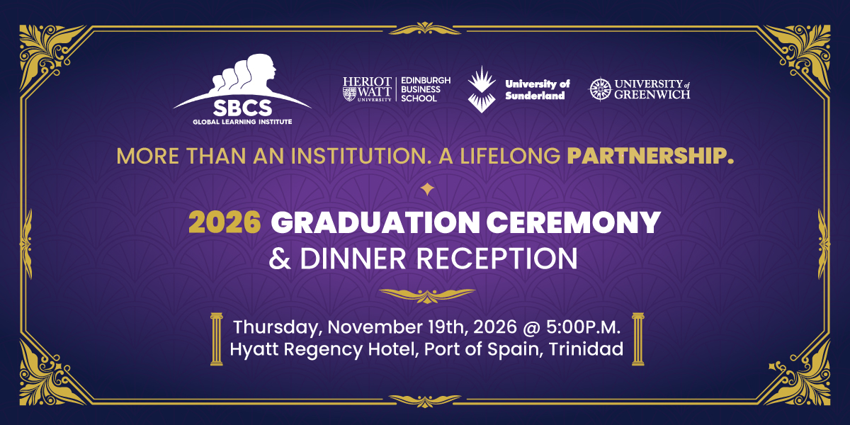 SBCS GLI SBCS Global Learning Institute, Graduation 2026 banner