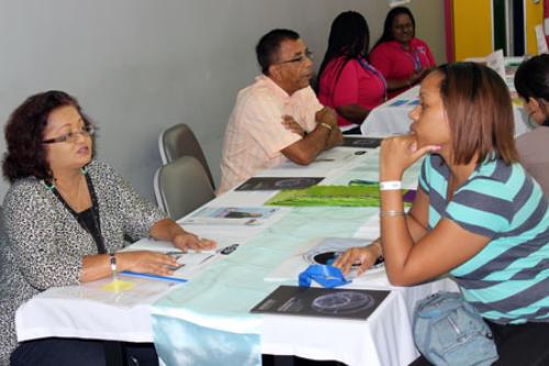 Ms. Jenny Singh and Mr. Burt Gransaull-lecturers advising student