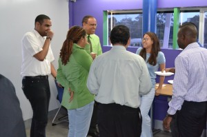 Lecturers having a good laugh