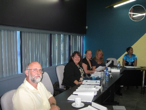From left to right Mr. Matthew Teale, Ms. Lynne Cobb, Ms. Lyndsey Anderson, Ms. Jayne Adams, Ms Neila Dhanbir, SBCS