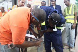 SBCS City & Guilds Electrical, Plumbing and AC Students Undertake Practical Construction Exercises