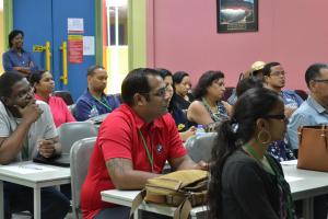 New EBS Masters students at Orientation